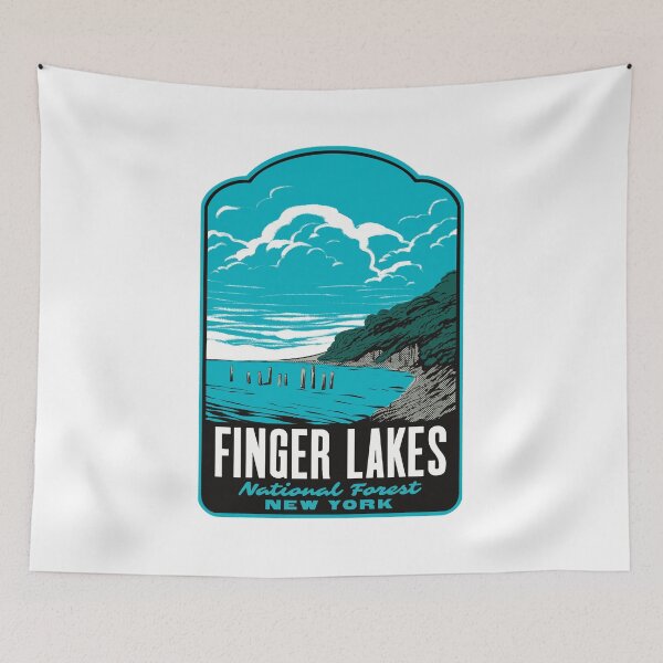 Item preview, Finger Lakes National Forest New York Retro designed and sold by HalpinDesign.