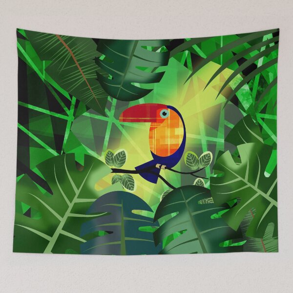 Item preview, Colourful Toucan in Jungle designed and sold by Andrew  Hitchen.