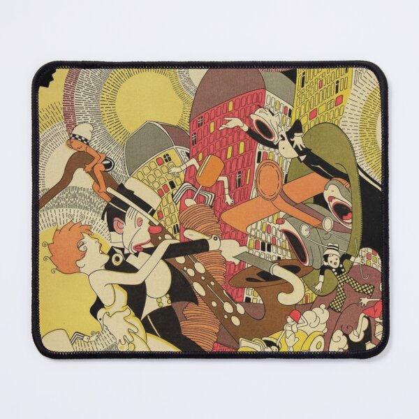Item preview, Art Deco Illustration Urban Chaos City Scene Vintage Art Lovers designed and sold by RickE.