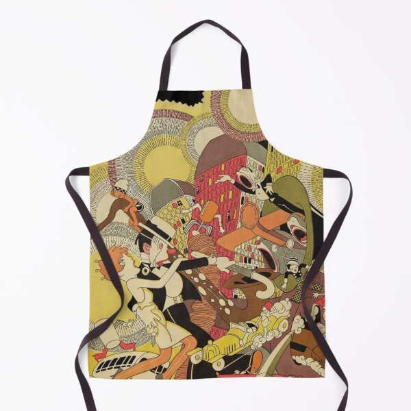 Item preview, Art Deco Illustration Urban Chaos City Scene Vintage Art Lovers designed and sold by RickE.
