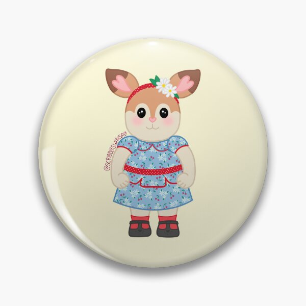 Item preview, Historically Accurate Critter Emily | 1944 WWII style fashion ginger baby deer designed and sold by scribbleswithsav.