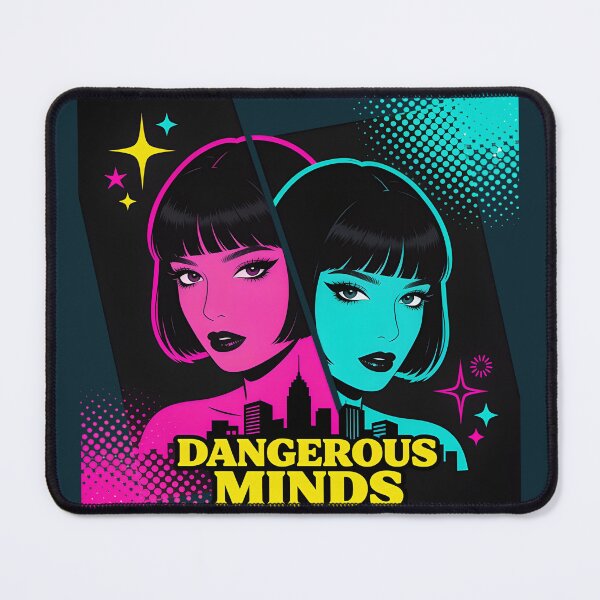 Item preview, Pop Art Twin Portraits Dangerous Minds City Skyline Graphic designed and sold by TatyanaArt.