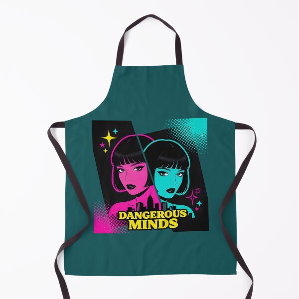 Item preview, Pop Art Twin Portraits Dangerous Minds City Skyline Graphic designed and sold by TatyanaArt.