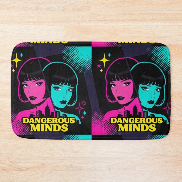 Item preview, Pop Art Twin Portraits Dangerous Minds City Skyline Graphic designed and sold by TatyanaArt.