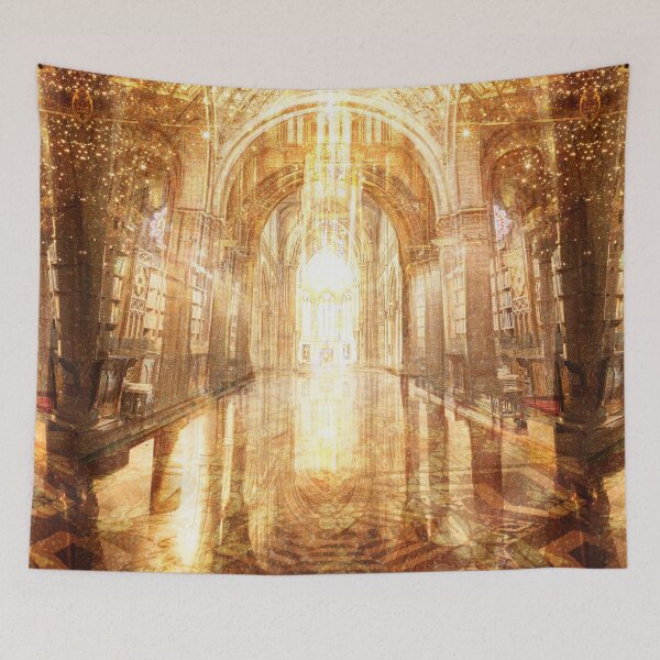 Item preview, Halls of Learning - Akashic Records Art, Golden Library Art designed and sold by Jezhawk.