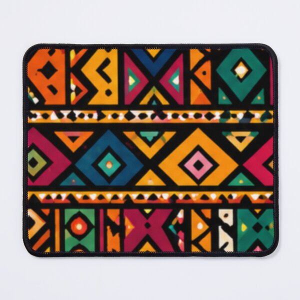 Aperçu de l'œuvre Colorful African Geometric Pattern créée et vendue par WellN.