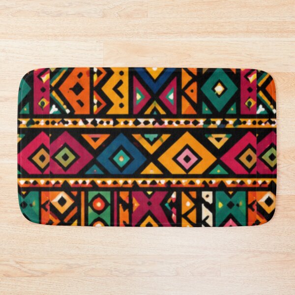 Aperçu de l'œuvre Colorful African Geometric Pattern créée et vendue par WellN.
