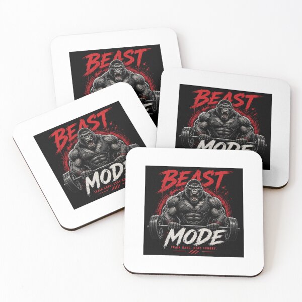 Item preview, BEAST MODE Gym motivation designed and sold by DailyQuestPrint.