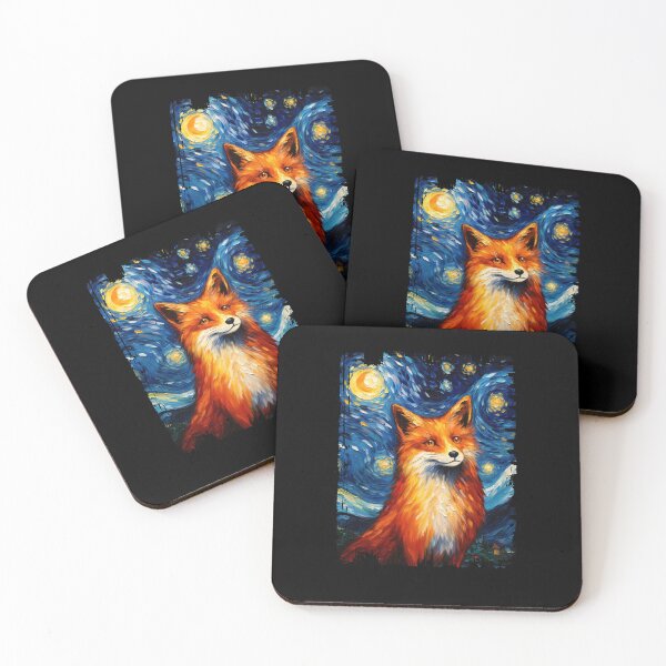 Item preview, Funny Red Fox Starry Night Illustration Mom Dad Kids designed and sold by rafaeltto.