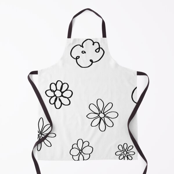 Item preview, Hand Drawn Doodle Flowers Set – Black Chalk Chamomile and Daisy Scribbles designed and sold by EmeraldeaDesign.