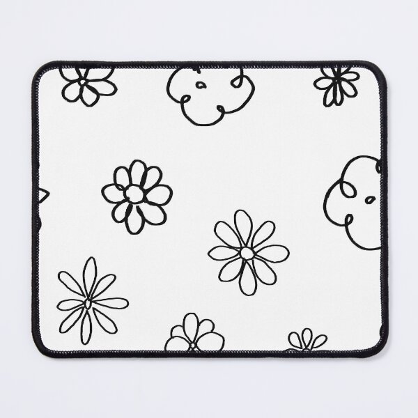 Item preview, Hand Drawn Doodle Flowers Set – Black Chalk Chamomile and Daisy Scribbles designed and sold by EmeraldeaDesign.