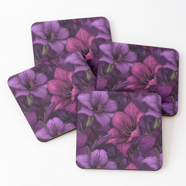 Item preview, Blooming Amaryllis Texture  - Botanical Garden Pattern   - Christmas Gifts For Wife designed and sold by RoyalStarsPatts.