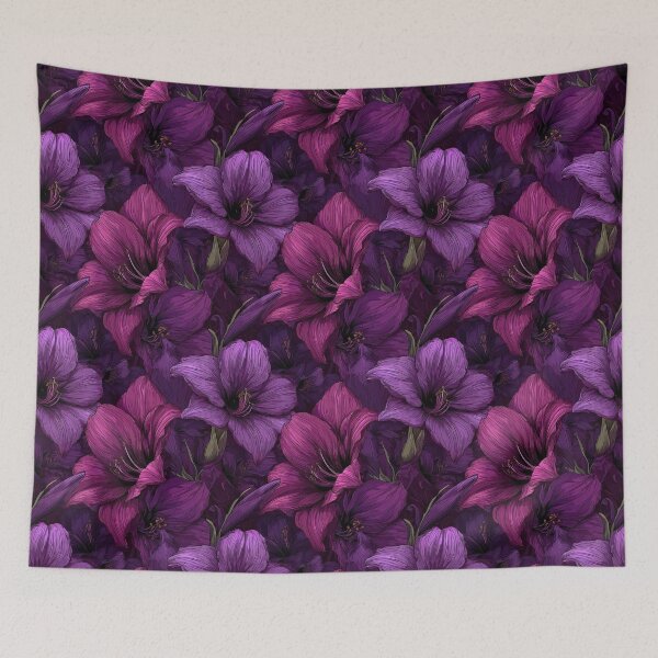 Item preview, Blooming Amaryllis Texture  - Botanical Garden Pattern   - Christmas Gifts For Wife designed and sold by RoyalStarsPatts.