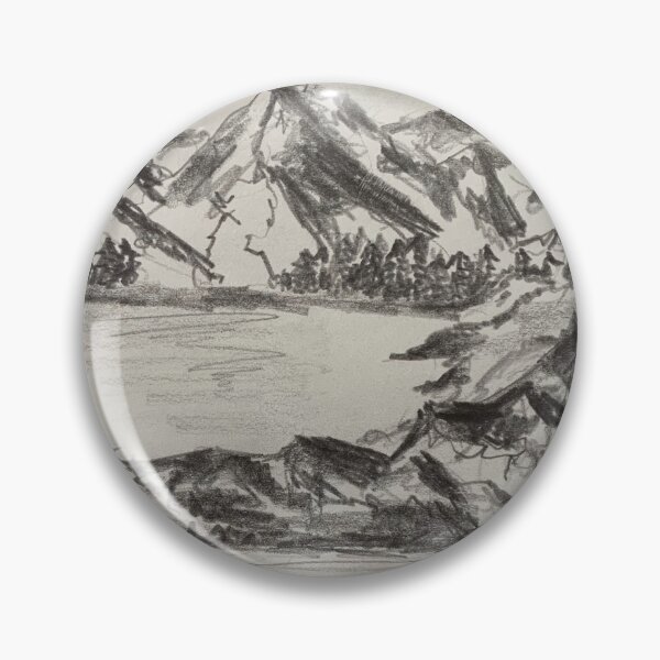 Item preview, Mountain range in 8B graphite stick. designed and sold by Dwyte2U2.