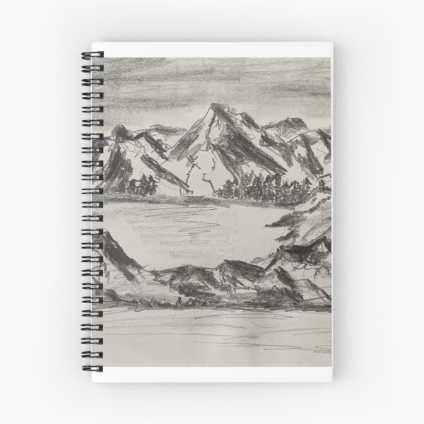 Item preview, Mountain range in 8B graphite stick. designed and sold by Dwyte2U2.