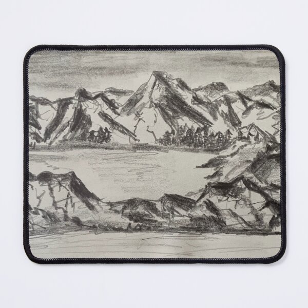 Aperçu de l'œuvre Chaîne de montagnes en bâton de graphite 8B. créée et vendue par Dwyte2U2.