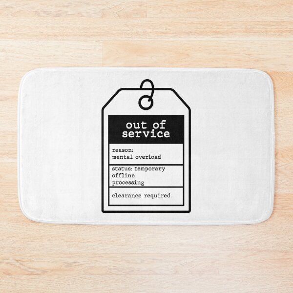 Item preview, Retro Out of Service Maintenance Tag Funny Corporate Burnout Sticker designed and sold by MadCatDesign77.