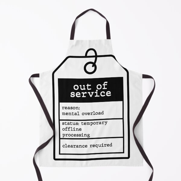 Item preview, Retro Out of Service Maintenance Tag Funny Corporate Burnout Sticker designed and sold by MadCatDesign77.
