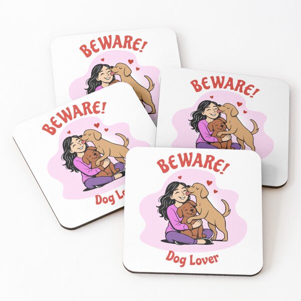 Item preview, Beware! Dog Lover Girl | Cute Pet Art designed and sold by Lily's World.
