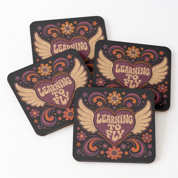 Item preview, Learning To Fly | Vintage Flower Power Heart designed and sold by ScanMood.