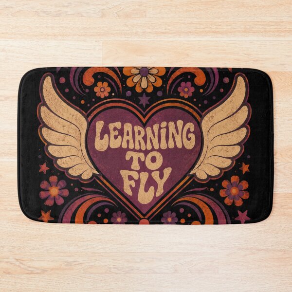 Item preview, Learning To Fly | Vintage Flower Power Heart designed and sold by ScanMood.