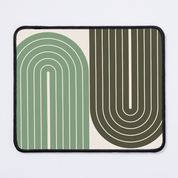 Item preview, Minimalist Sage Green Geometric Arches Pattern designed and sold by nineFlorals.