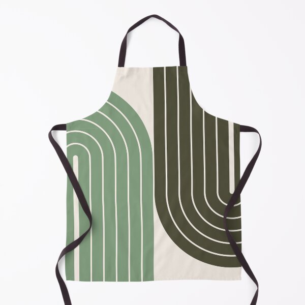 Item preview, Minimalist Sage Green Geometric Arches Pattern designed and sold by nineFlorals.