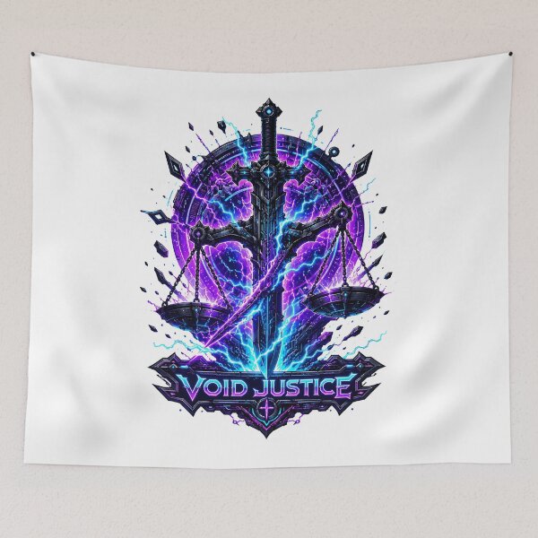 Item preview, Void Justice Cosmic Fantasy Sword Graphic designed and sold by RiteshCenter .