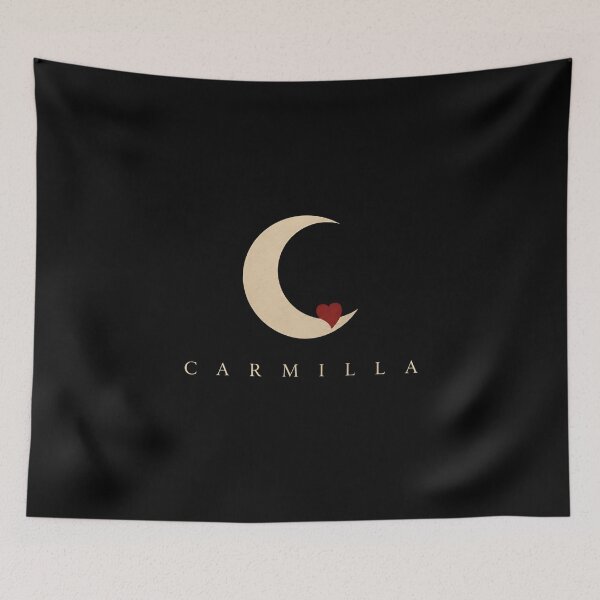 Item preview, Carmilla Gothic Crescent Moon Heart Lesbian Vampire Art designed and sold by Fenay Designs.