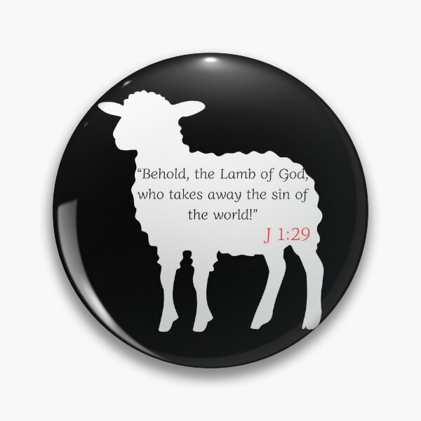 Item preview, Lamb of God John 1:29 Bible Verse Christian Quote designed and sold by Kuzmier.