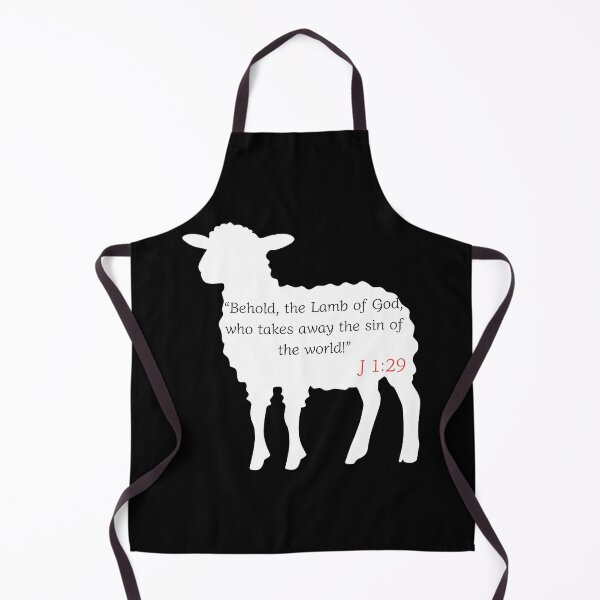 Item preview, Lamb of God John 1:29 Bible Verse Christian Quote designed and sold by Kuzmier.