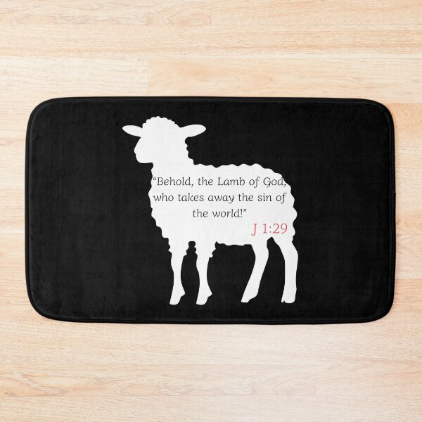 Item preview, Lamb of God John 1:29 Bible Verse Christian Quote designed and sold by Kuzmier.