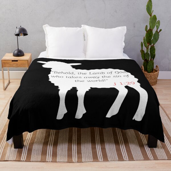 Item preview, Lamb of God John 1:29 Bible Verse Christian Quote designed and sold by Kuzmier.