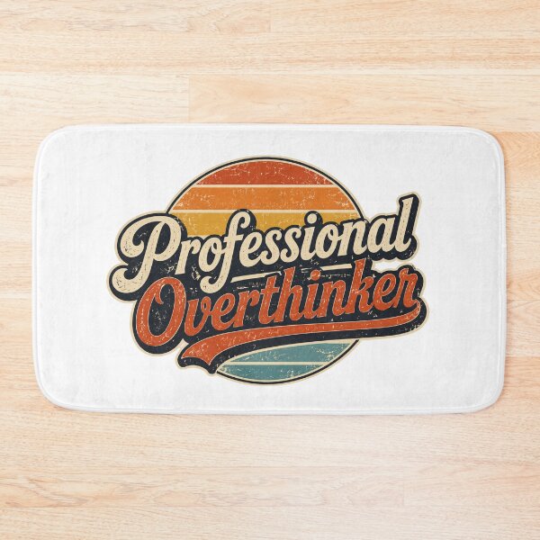 Item preview, Professional Overthinker Retro Vintage Typography – Funny Overthinking Quote designed and sold by muhammadkhafidh.