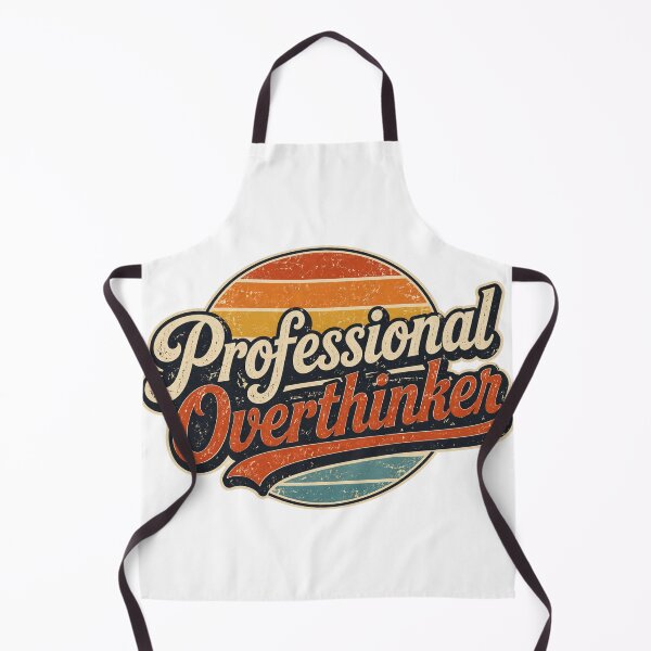 Item preview, Professional Overthinker Retro Vintage Typography – Funny Overthinking Quote designed and sold by muhammadkhafidh.