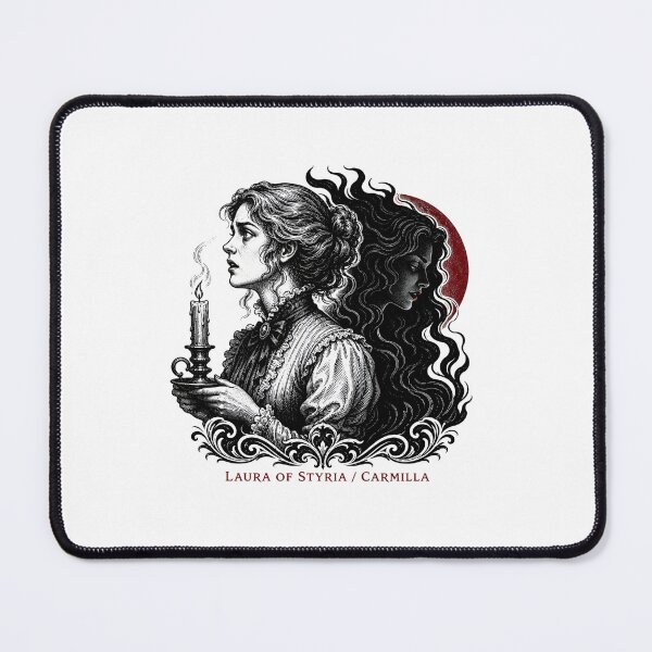 Item preview, Laura of Styria and Carmilla Gothic Engraving Vampire Art designed and sold by Fenay Designs.