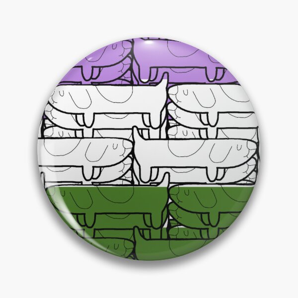 Item preview, Genderqueer Long Dog Pride Flag designed and sold by JammerSammer.