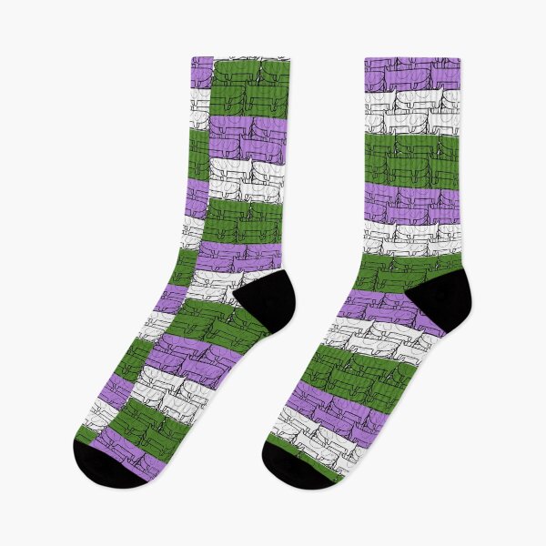 Item preview, Genderqueer Long Dog Pride Flag designed and sold by JammerSammer.