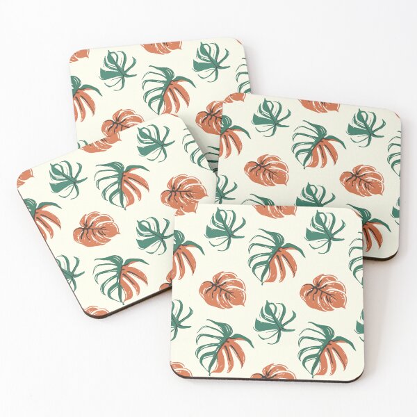 Item preview, Monstera Leaves Botanical Pattern designed and sold by vectalux.