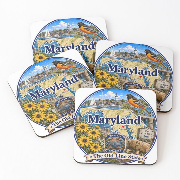 Item preview, Maryland - Collect America with Freckle and Spencer designed and sold by CollectrsCornr.