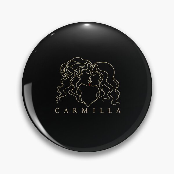 Item preview, Carmilla Minimalist Sapphic Line Art Kiss Vampire Romance designed and sold by Fenay Designs.