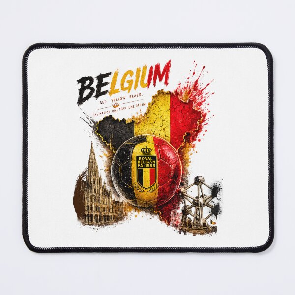 Item preview, Belgium Football Map Art | Belgian Soccer Fan Graphic | Red Devils Inspired Sports Design designed and sold by TheWorldGameStudio .
