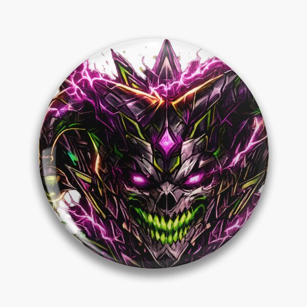 Item preview, Void Jolt Cyber Demonic Jester Skull designed and sold by RiteshCenter .
