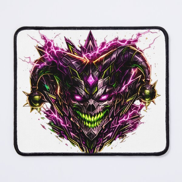 Item preview, Void Jolt Cyber Demonic Jester Skull designed and sold by RiteshCenter .