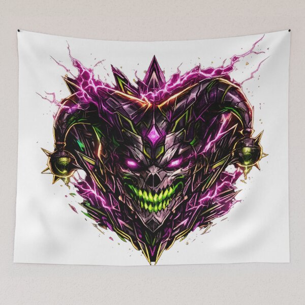 Item preview, Void Jolt Cyber Demonic Jester Skull designed and sold by RiteshCenter .