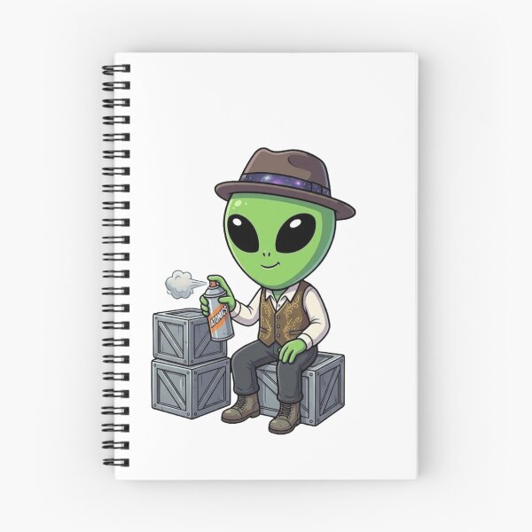 Item preview, Martian Street Artist: Cosmic Graffiti Alien designed and sold by fedetrev.