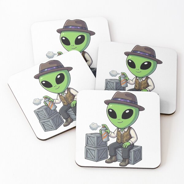 Item preview, Martian Street Artist: Cosmic Graffiti Alien designed and sold by fedetrev.