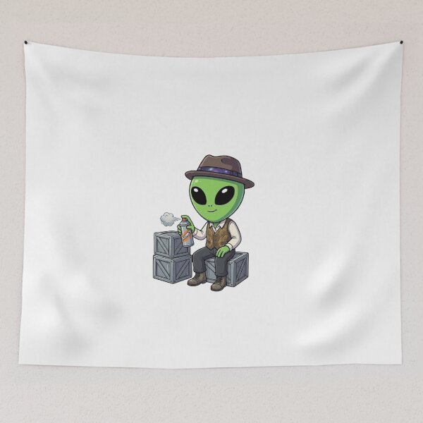 Item preview, Martian Street Artist: Cosmic Graffiti Alien designed and sold by fedetrev.