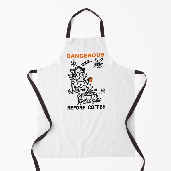 Item preview, Dangerous Before Coffee Wild Boar Funny Quote designed and sold by The Bold Line Studio.