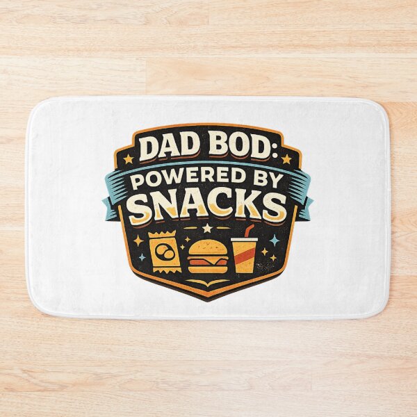 Item preview, Dad Bod Powered By Snacks designed and sold by Snedsdigital.
